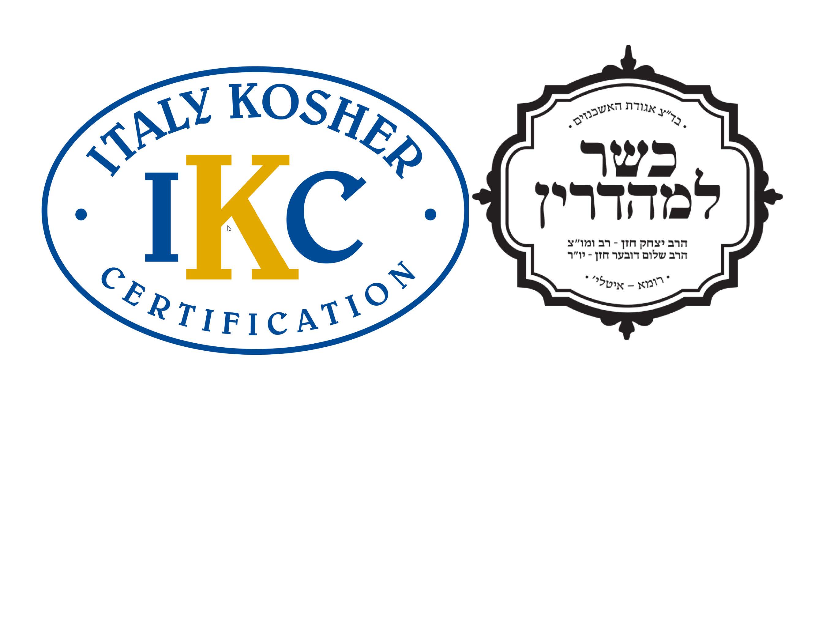 Badatz Agudas Ashkenazim; IKC Italy Kosher Cert